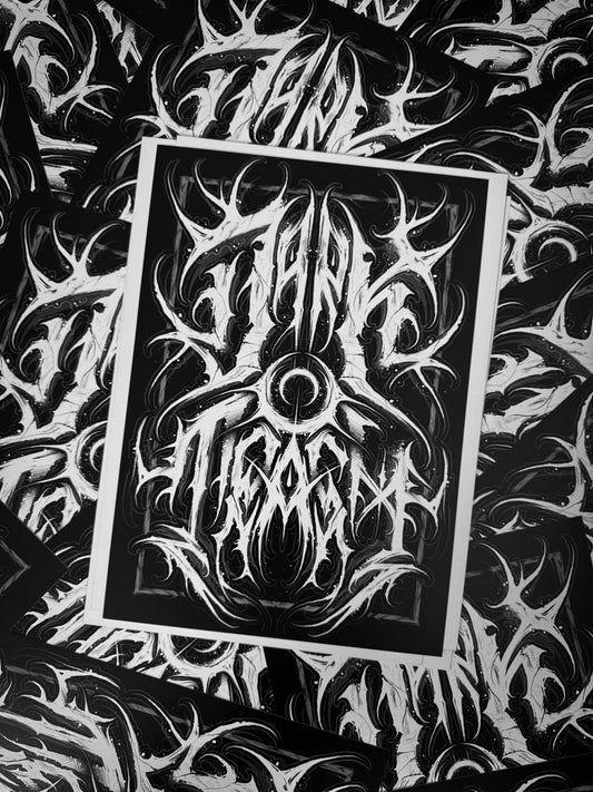 A3 PRINT - DARK TRASH LETTERING